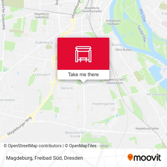 Карта Magdeburg, Freibad Süd