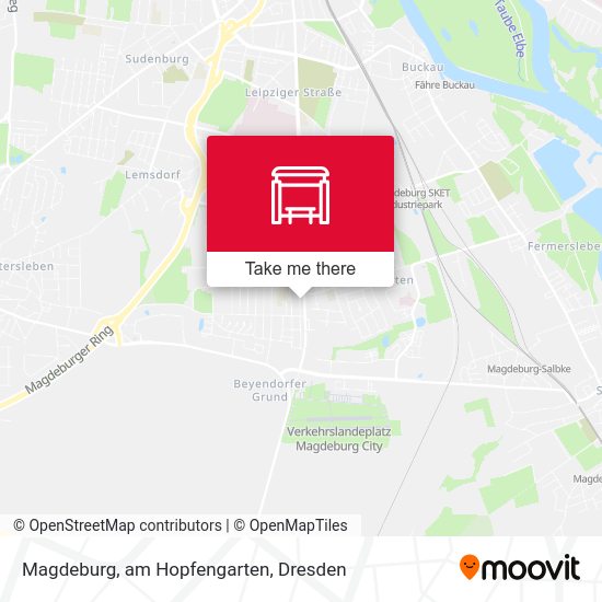 Карта Magdeburg, am Hopfengarten