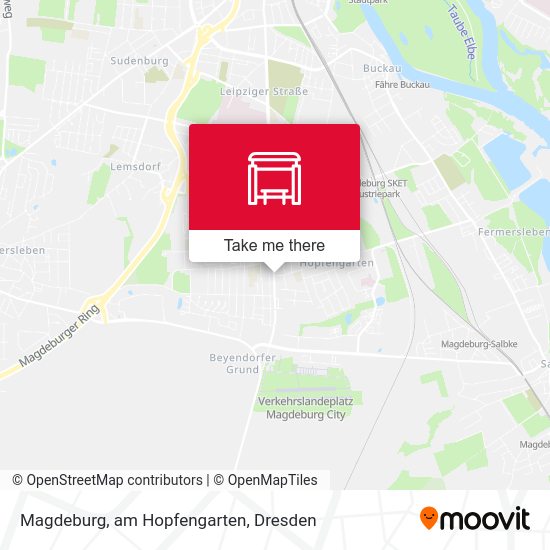 Карта Magdeburg, am Hopfengarten