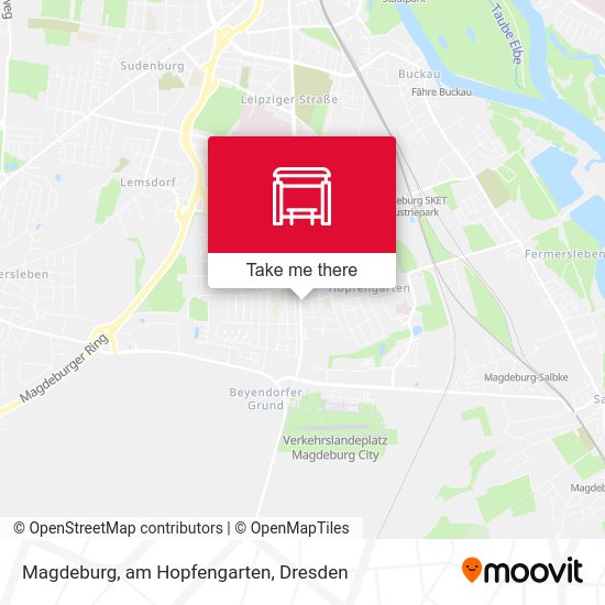 Карта Magdeburg, am Hopfengarten