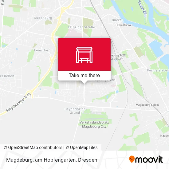 Карта Magdeburg, am Hopfengarten