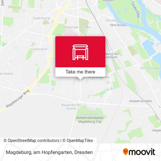 Карта Magdeburg, am Hopfengarten