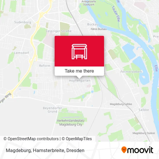 Карта Magdeburg, Hamsterbreite
