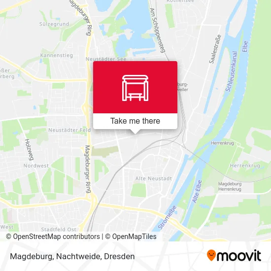 Карта Magdeburg, Nachtweide