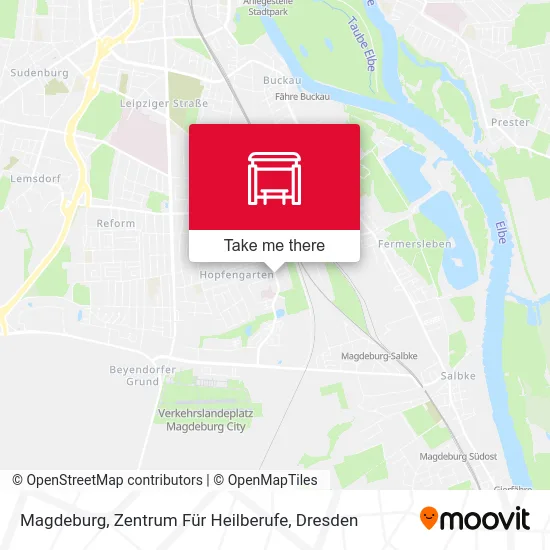 Карта Magdeburg, Zentrum Für Heilberufe