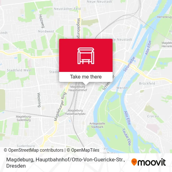 Карта Magdeburg, Hauptbahnhof / Otto-Von-Guericke-Str.