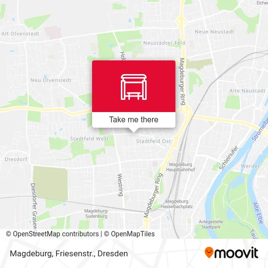 Карта Magdeburg, Friesenstr.
