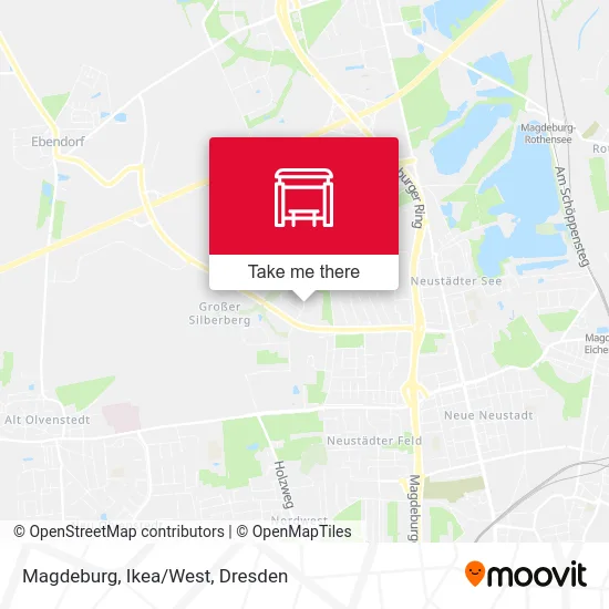 Карта Magdeburg, Ikea/West