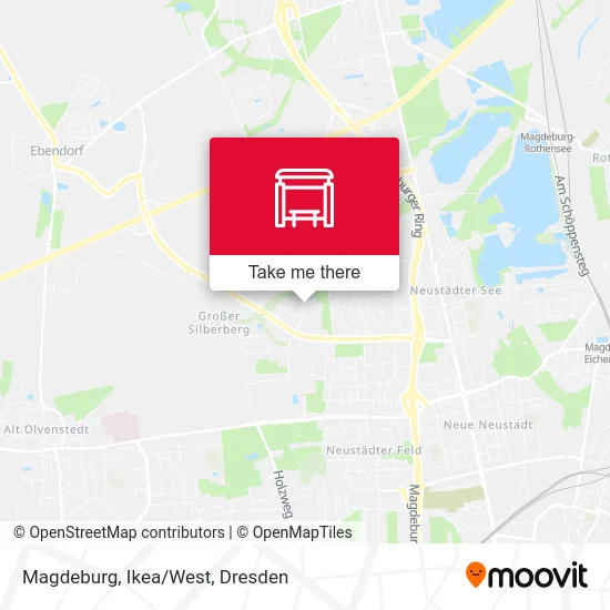 Карта Magdeburg, Ikea/West