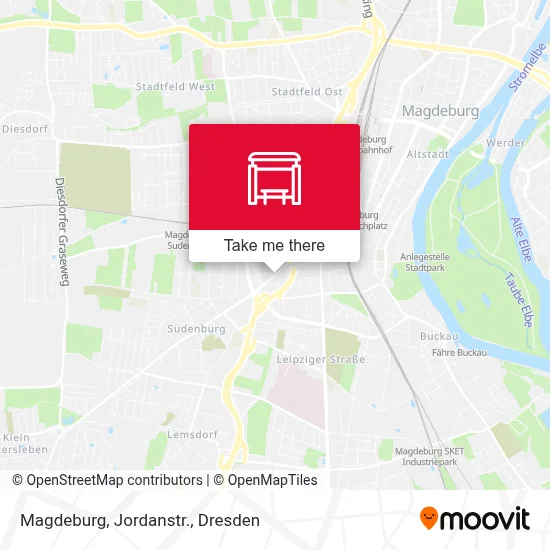Magdeburg, Jordanstr. map