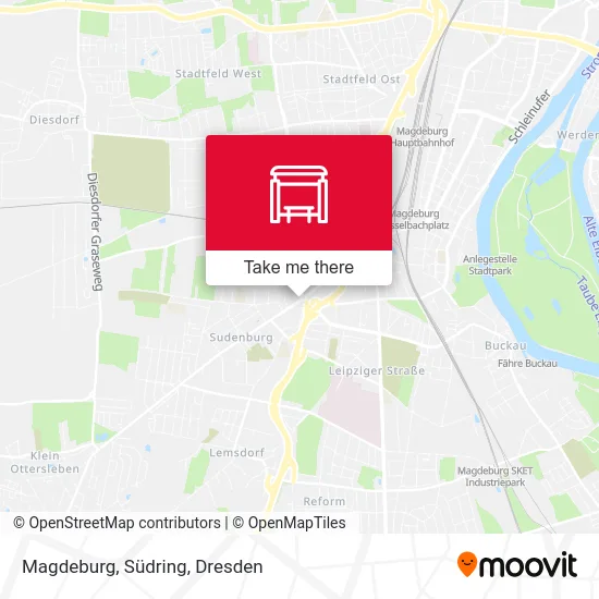 Карта Magdeburg, Südring