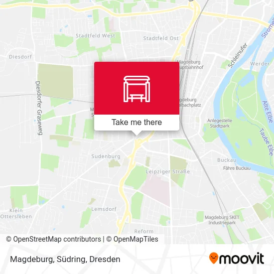 Карта Magdeburg, Südring