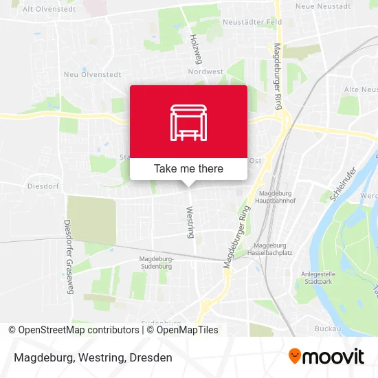 Карта Magdeburg, Westring