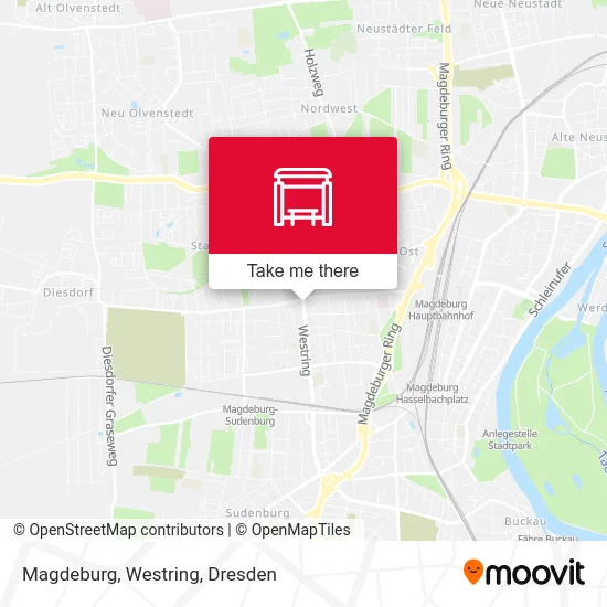 Карта Magdeburg, Westring