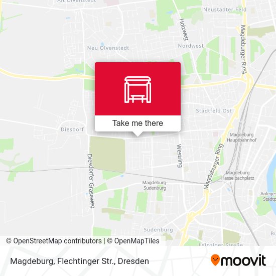 Карта Magdeburg, Flechtinger Str.