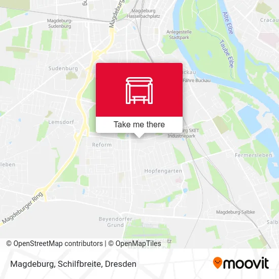 Карта Magdeburg, Schilfbreite