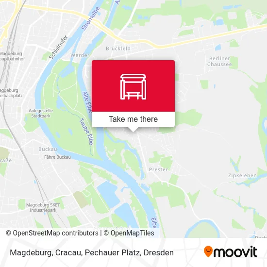 Карта Magdeburg, Cracau, Pechauer Platz