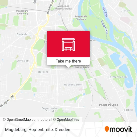 Карта Magdeburg, Hopfenbreite