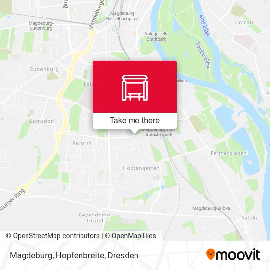 Карта Magdeburg, Hopfenbreite