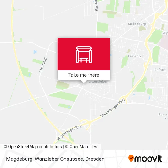 Magdeburg, Wanzleber Chaussee map