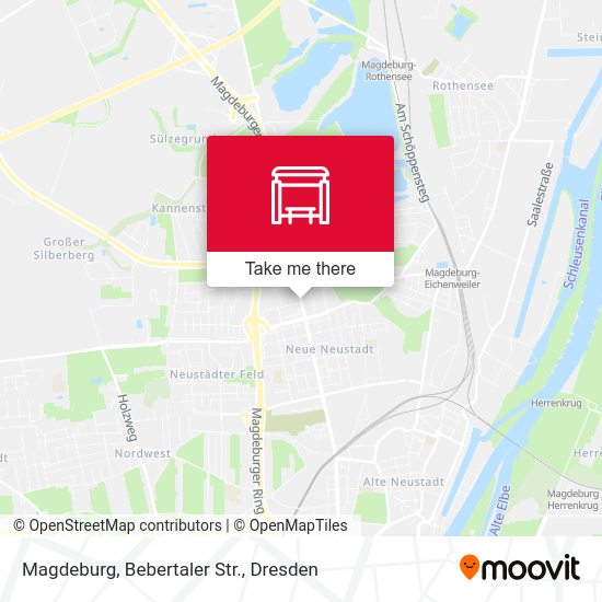 Карта Magdeburg, Bebertaler Str.