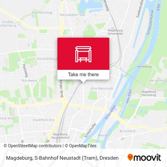 Карта Magdeburg, S-Bahnhof Neustadt (Tram)