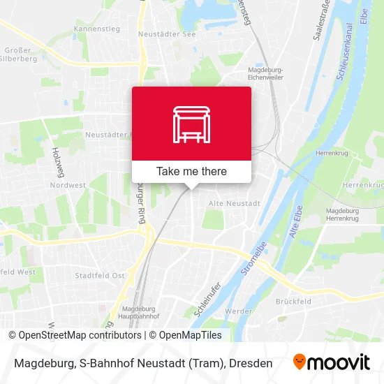 Карта Magdeburg, S-Bahnhof Neustadt (Tram)