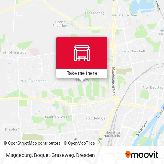 Карта Magdeburg, Boquet-Graseweg