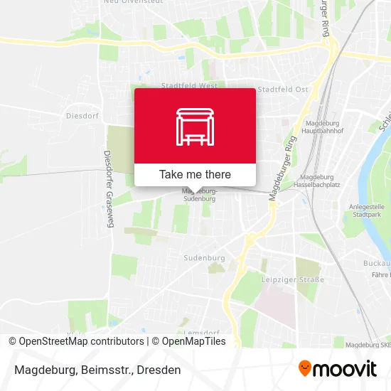 Карта Magdeburg, Beimsstr.