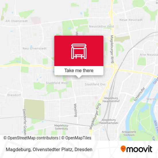Карта Magdeburg, Olvenstedter Platz