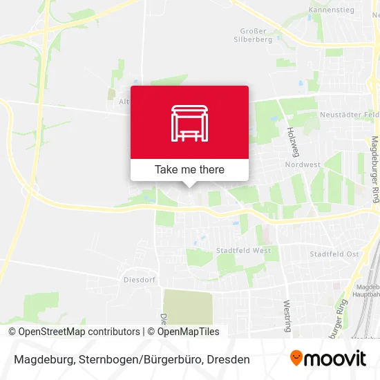Карта Magdeburg, Sternbogen / Bürgerbüro