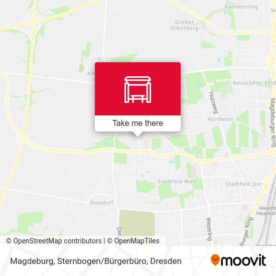 Карта Magdeburg, Sternbogen / Bürgerbüro