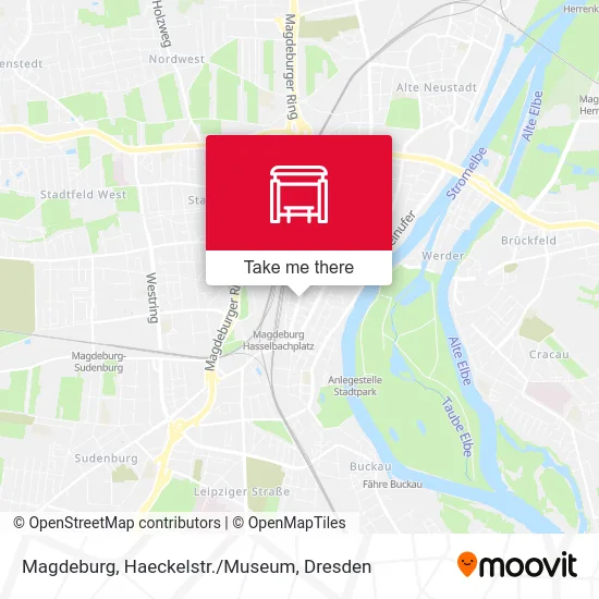Карта Magdeburg, Haeckelstr./Museum