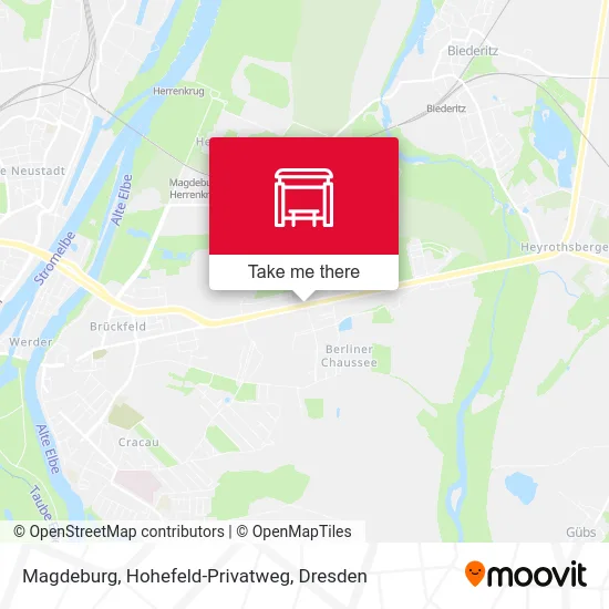 Карта Magdeburg, Hohefeld-Privatweg