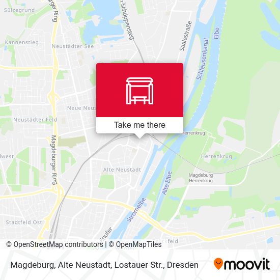 Карта Magdeburg, Alte Neustadt, Lostauer Str.