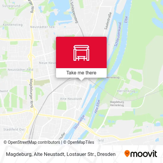 Карта Magdeburg, Alte Neustadt, Lostauer Str.