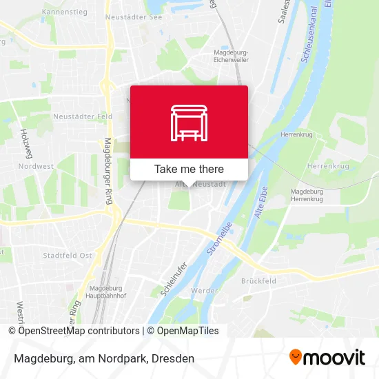 Карта Magdeburg, am Nordpark