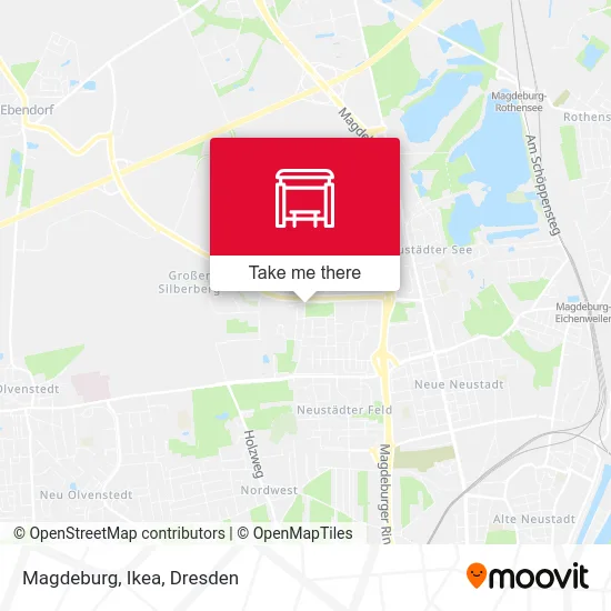 Карта Magdeburg, Ikea