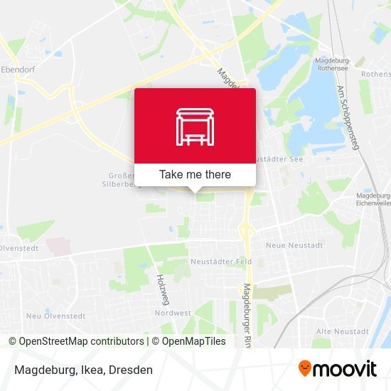 Карта Magdeburg, Ikea
