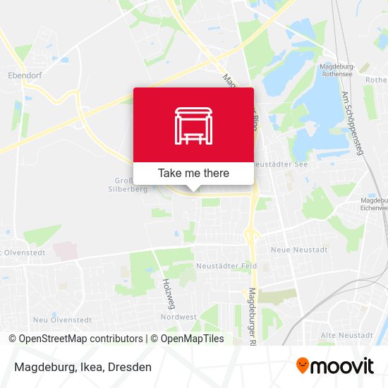 Карта Magdeburg, Ikea