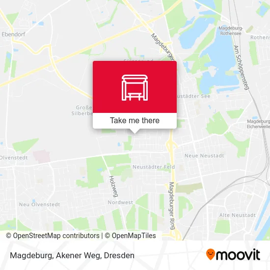 Карта Magdeburg, Akener Weg