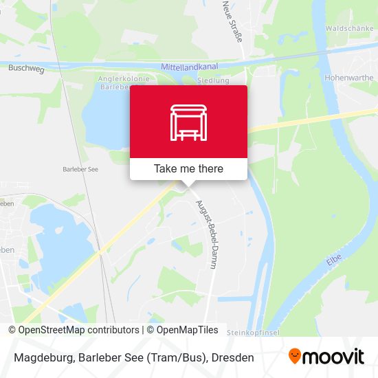 Карта Magdeburg, Barleber See (Tram / Bus)