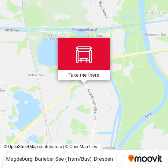 Карта Magdeburg, Barleber See (Tram / Bus)