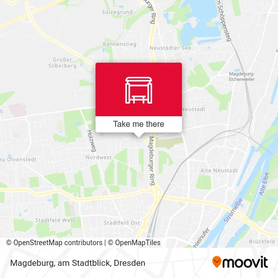 Карта Magdeburg, am Stadtblick