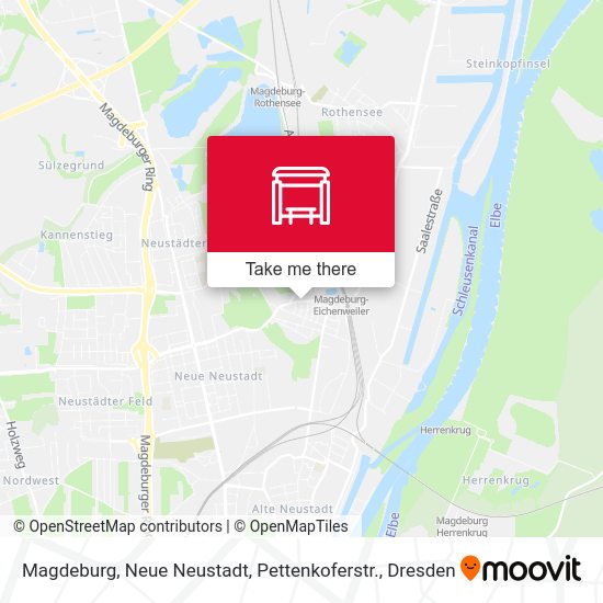 Карта Magdeburg, Neue Neustadt, Pettenkoferstr.