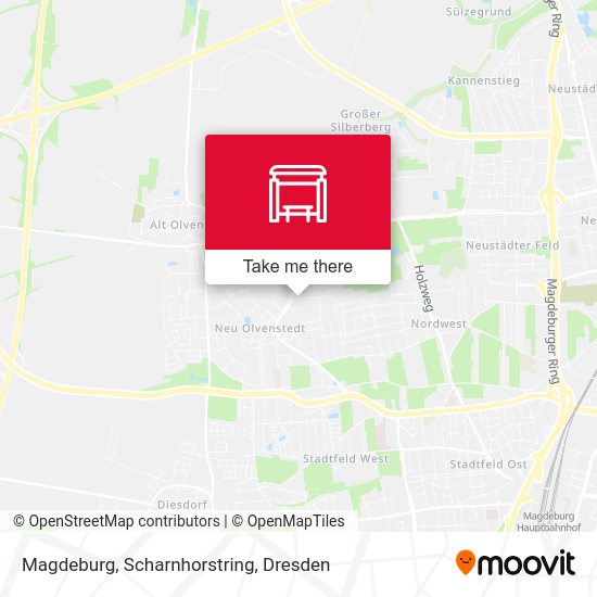 Карта Magdeburg, Scharnhorstring