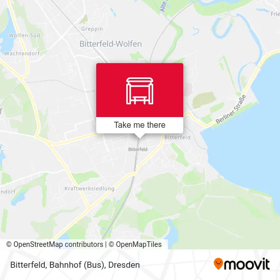 Карта Bitterfeld, Bahnhof (Bus)