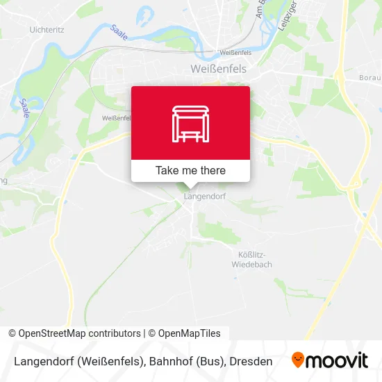 Langendorf (Weißenfels), Bahnhof (Bus) map