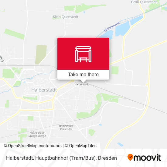Карта Halberstadt, Hauptbahnhof (Tram / Bus)
