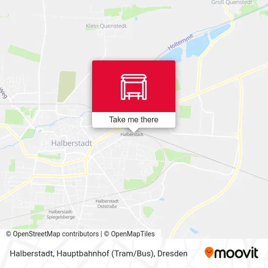 Карта Halberstadt, Hauptbahnhof (Tram / Bus)